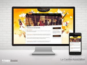 Site internet Drupal responsive de l'association La castille