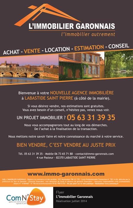 L Immobilier Garonnais Graphiste Freelance